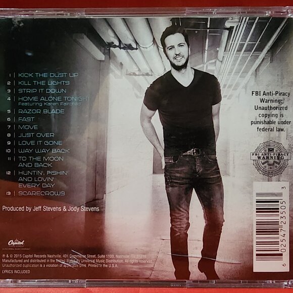 Luke Bryan – Kill The Lights (2015) Previously Owned CD - Picture 2 of 4